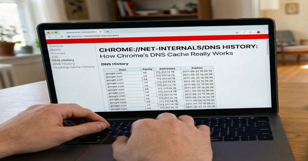 CHROME://NET-INTERNALS/DNS HISTORY