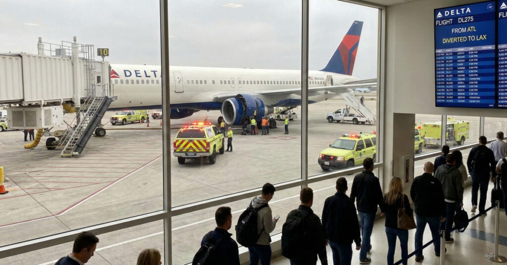 Delta Flight DL275 Diverted LAX