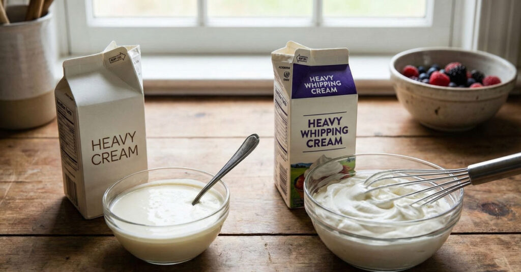 Is Heavy Cream the Same as Heavy Whipping Cream?