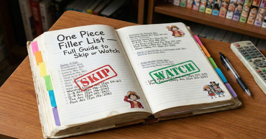One Piece Filler List — Full Guide to Skip or Watch
